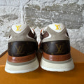 Louis Vuitton Brown Orange Runaway Sneaker Sz 10.5 (9LV)