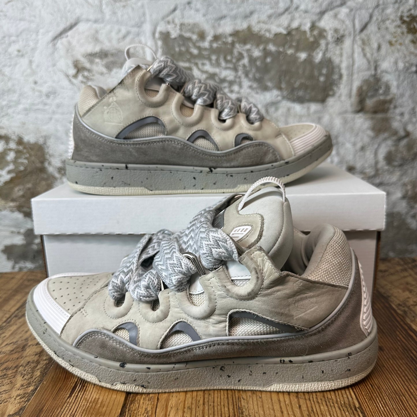 Lanvin Curb Triple Grey Sneaker Sz 11 (44)