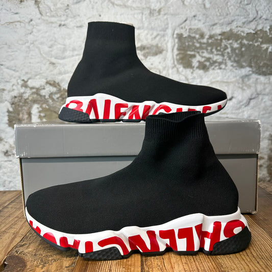 Balenciaga Sock Runner Black White Red Sneaker DS