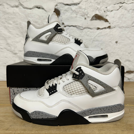 Air Jordan 4 White Cement (2025) Sz 9