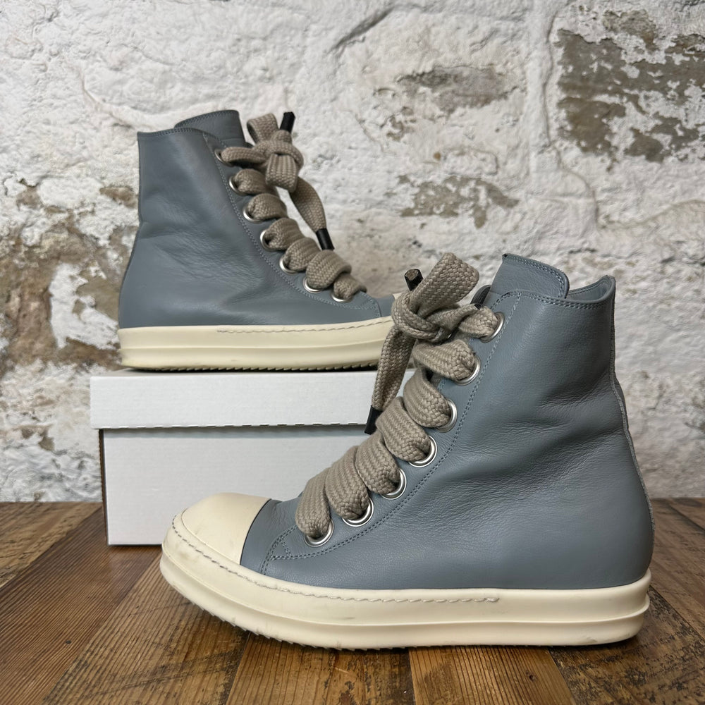Rick Owens High Dusty Blue Milk Sneaker Sz 7 (40) No Box