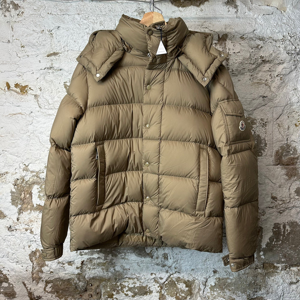Moncler Maya Giubbotto Beige Puffer Jacket Sz L (3)