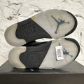 Air Jordan 5 Black Metallic Reimagined Sz 8