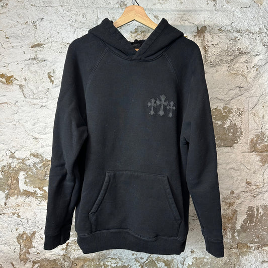 Chrome Hearts Seven-11 Cemetery Crosses Black Hoodie Sz L