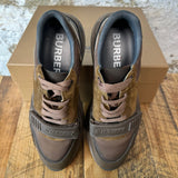 Burberry Dark Brown Plaid Ramsey Sneaker Sz 13 (46)