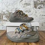 Lanvin Curb Multicolor Lace Gray Sneaker Sz 7 (40) No Box