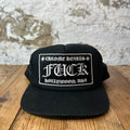 Chrome Hearts Hollywood FUCK Black Trucker Hat