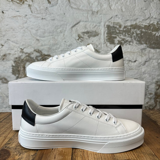 Givenchy Black Tab City Sport White Sneaker Sz 8 (41) DS