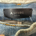 Amiri Bone Legs Blue Denim Jeans Sz 34