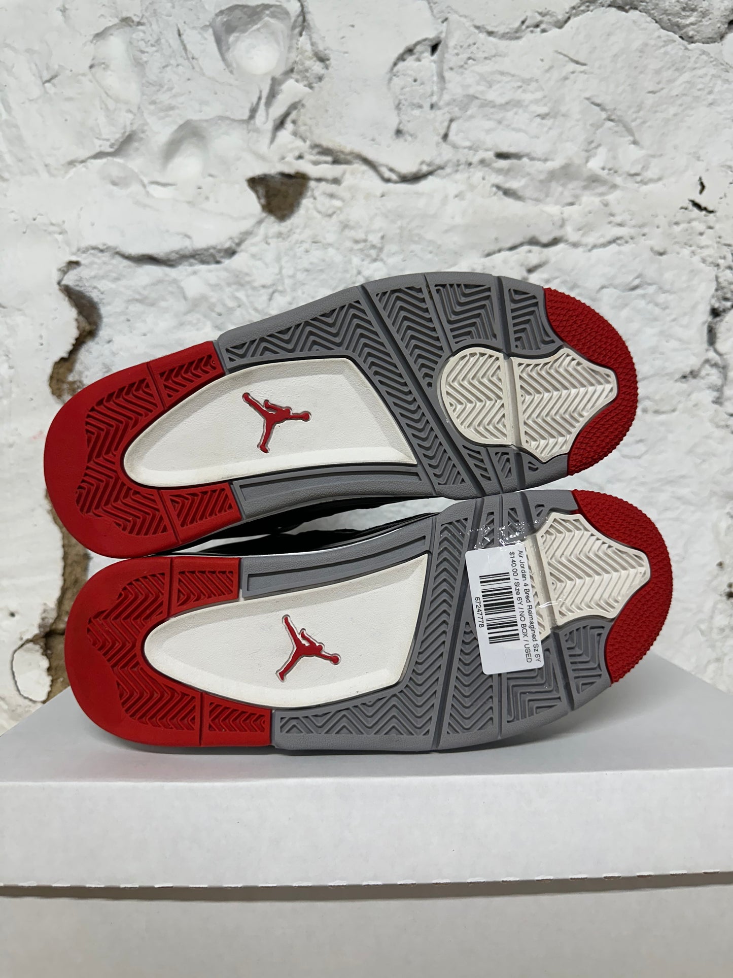 Air Jordan 4 Bred Reimagined Sz 6Y