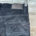 Amiri Plain Black Velour Jeans Sz 29