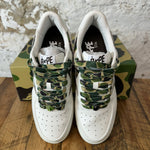 Bapesta White Green Camo Sz 10