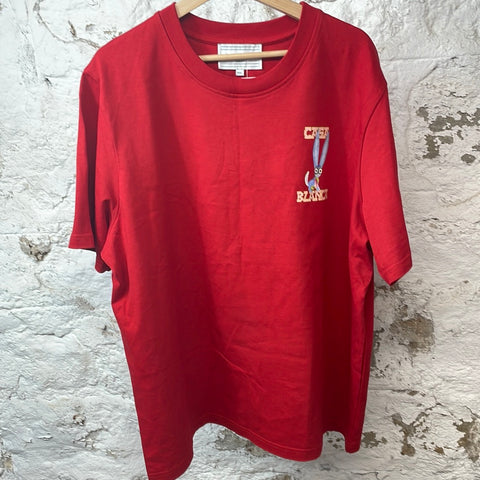 Casablanca Rabbit T-shirt Red Sz XXXL