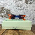 Off White Clear Mulitcolor Glasses W/ Box