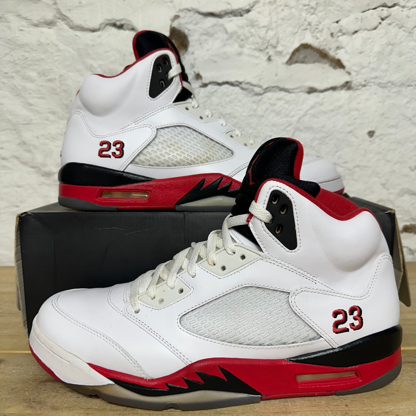 Air Jordan 5 Fire Red Black Tongue (2013) Sz 12