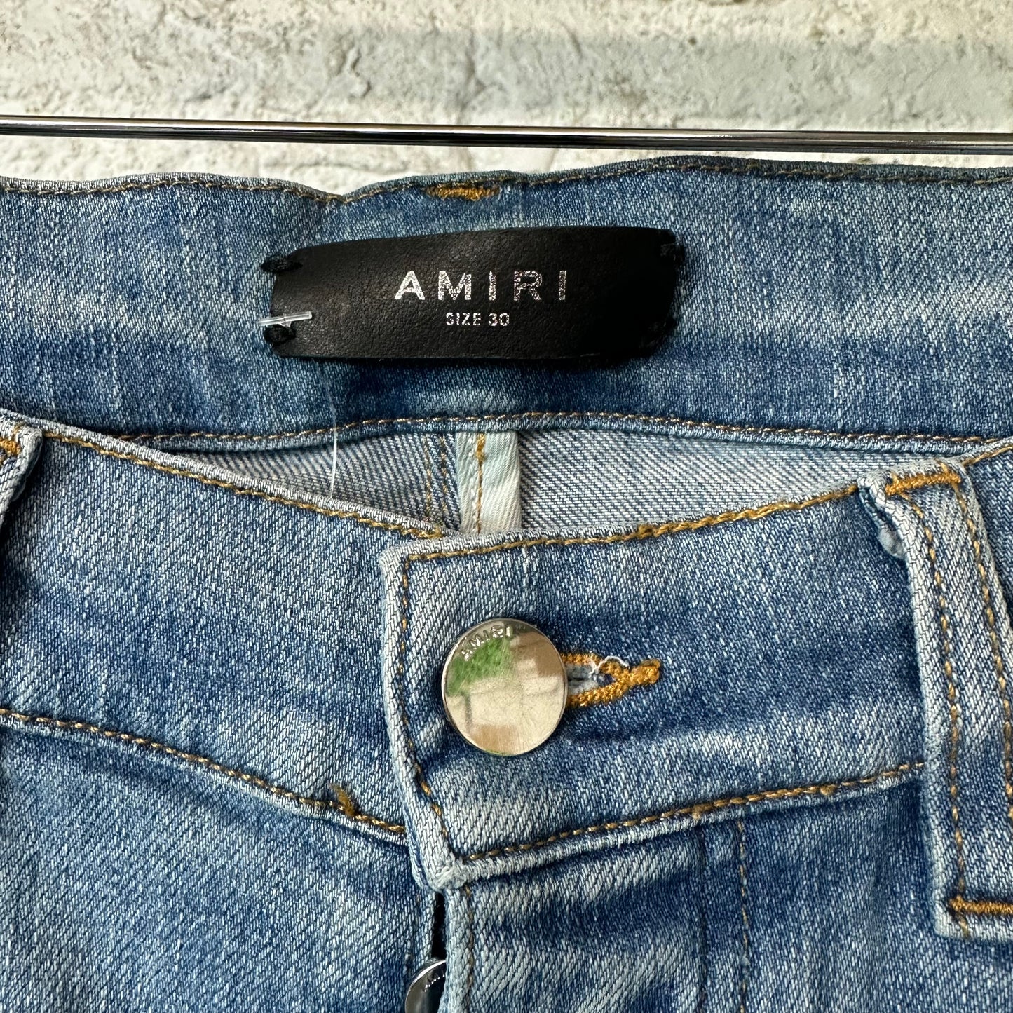 Amiri MX1 Blue Tie Dye Blue Denim Jeans Sz 30