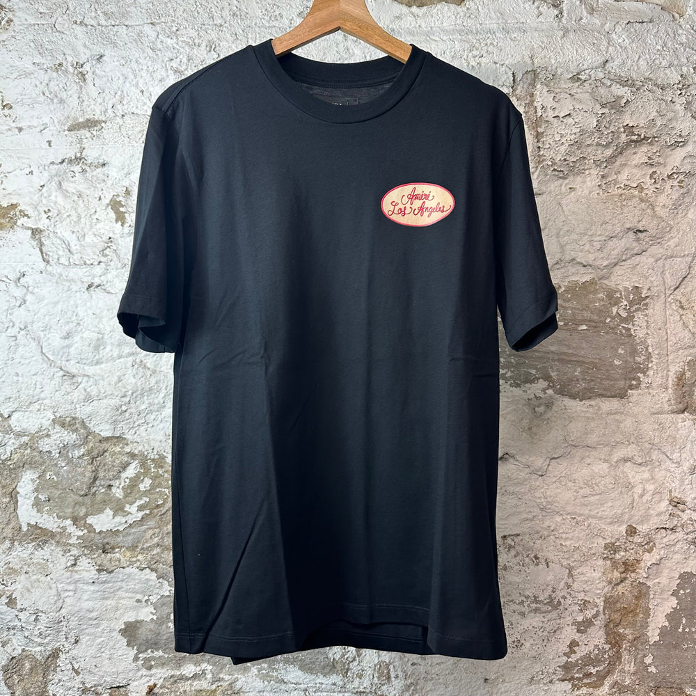 Amiri Los Angeles Logos Black T-Shirt Sz S