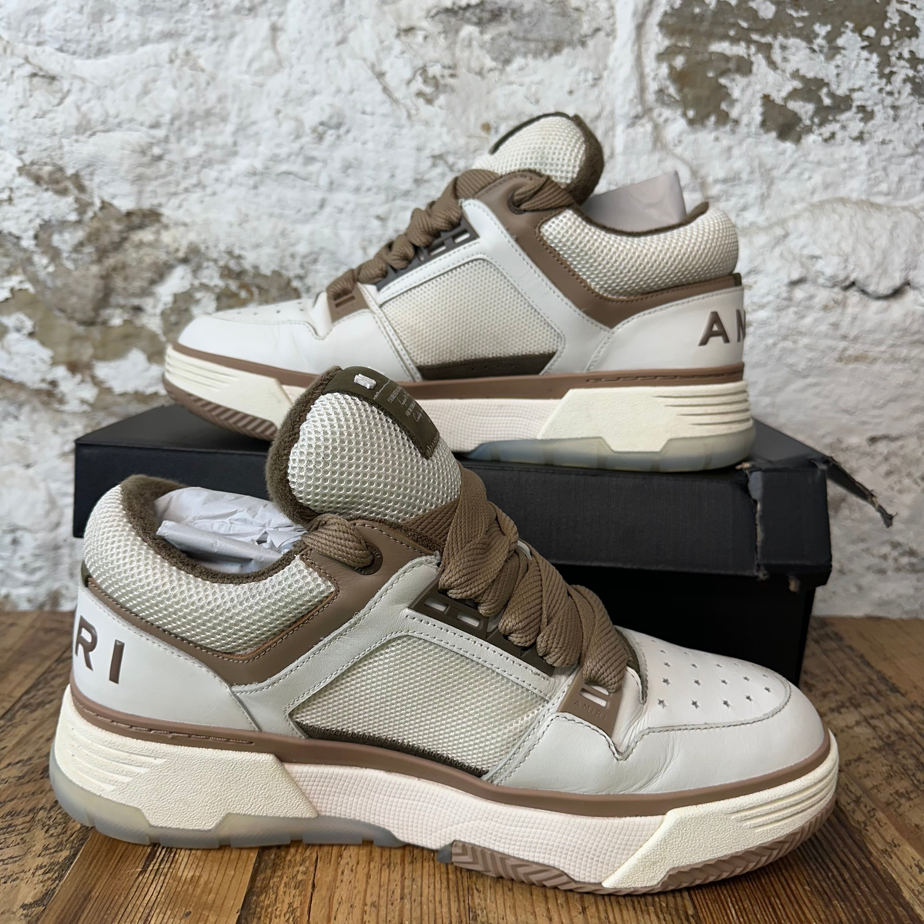 Amiri MA-1 Brown White Cream Sneaker Sz 15 (48) – The Gallery Online