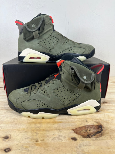 Air Jordan 6 オリーブ トラヴィススコット Travis scott Nike Air Jordan 6 Retro x Travis Scott Mid Olive Jordan 6 AJ6 TS