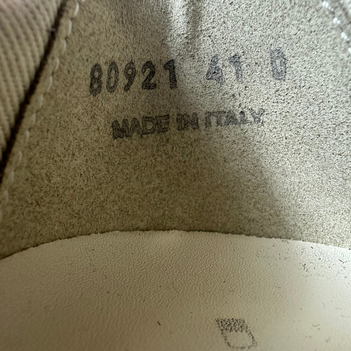 Rick Owens Jumbo Lace Dust Milk Sneaker Sz 8 (41)