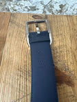 Gucci Navy Microembossed Belt Sz (110/44)