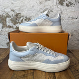 Louis Vuitton Groovy White Blue Sneaker Sz 6.5 (39)