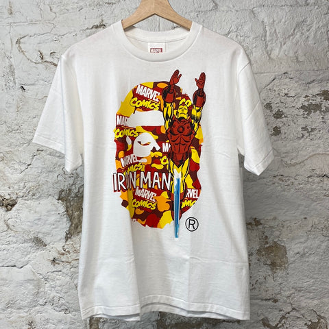 Bape Iron Man White T-shirt