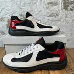 Prada Americas Cup White Patent Red Black Sz 11 No Box