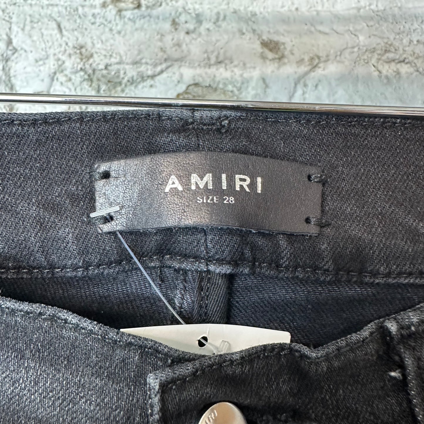Amiri MX1 Multicolor Tie Dye Black Denim Jeans Sz 28