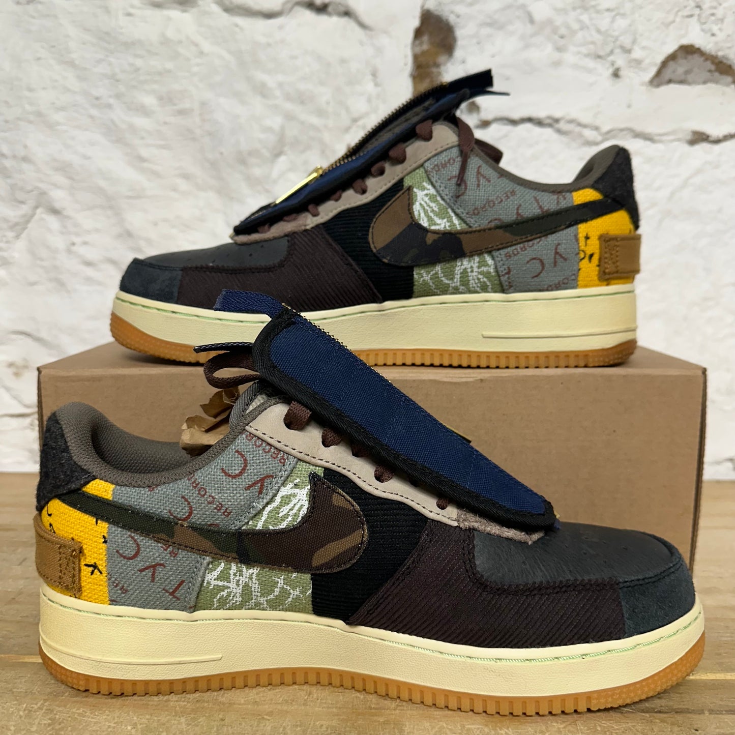Nike Air Force 1 Force Low Travis Scott Cactus Jack Sz 10