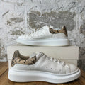 Alexander Mcqueen Snakeskin Tab White Sneaker Sz 10 (43)