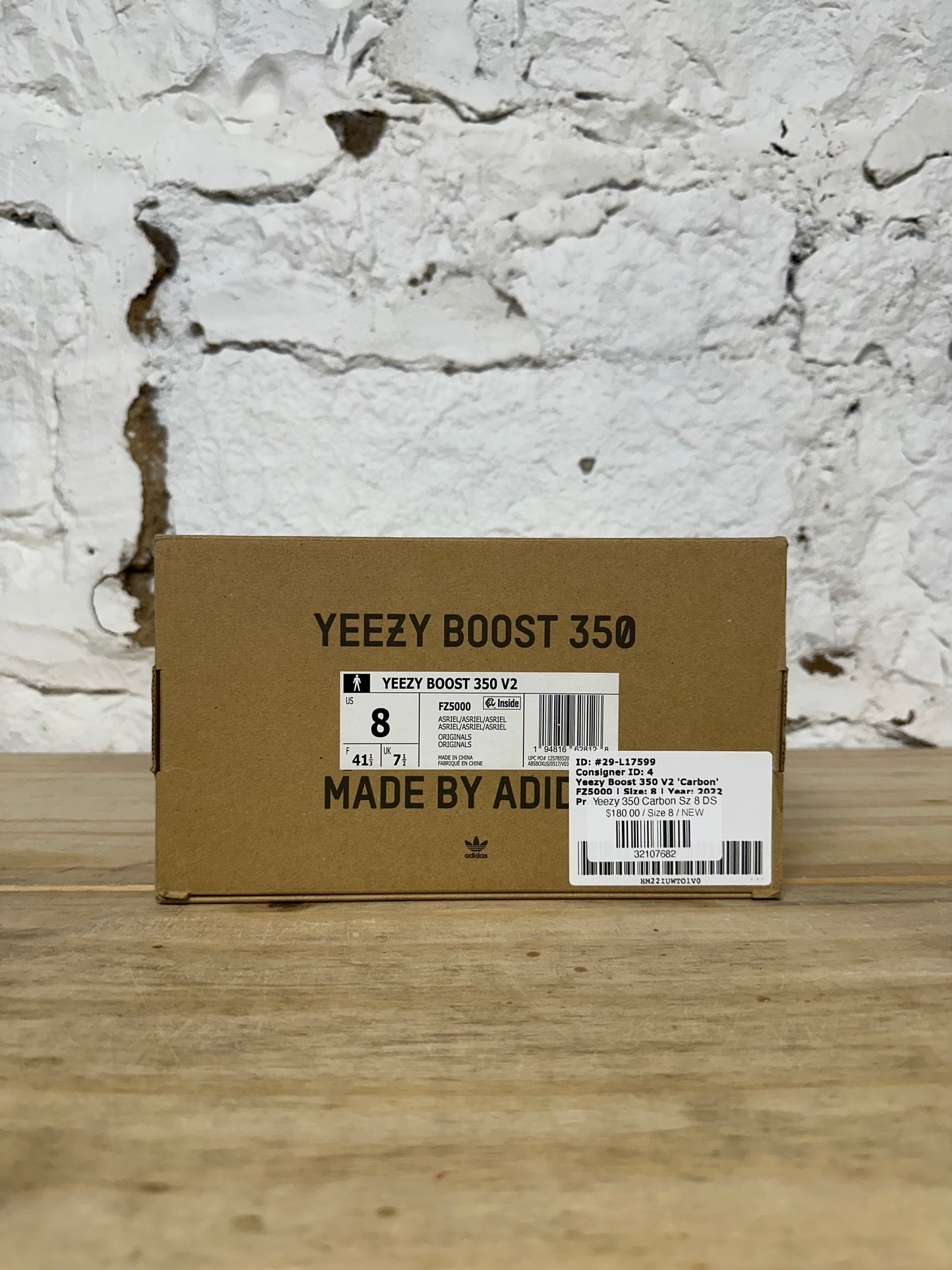 Yeezy 350 Carbon Sz 8 DS