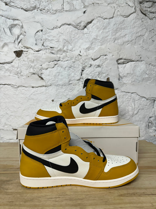 Air Jordan 1 Yellow Ochre Sz 14 DS