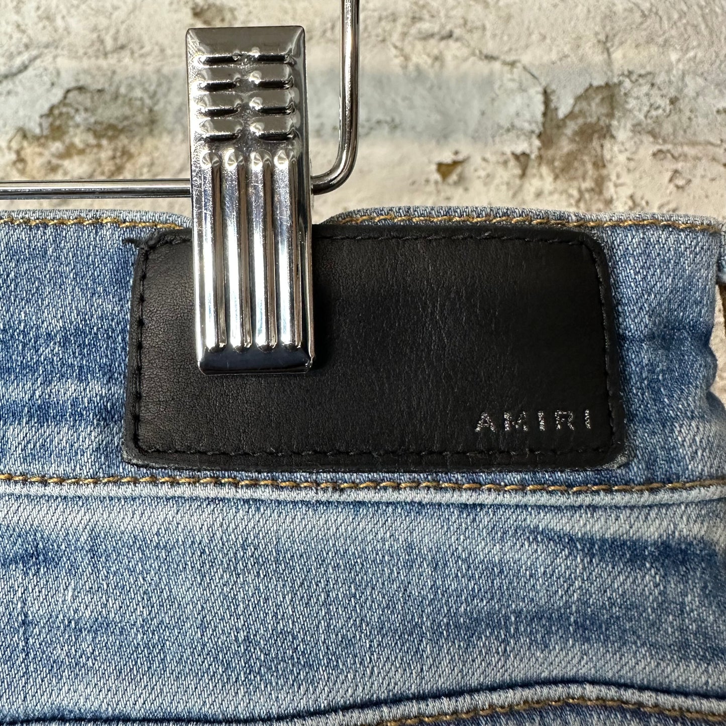 Amiri Plain Blue Denim Jeans Sz 38