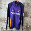 Supreme Umbro Purple Zip Up Sweater Sz M