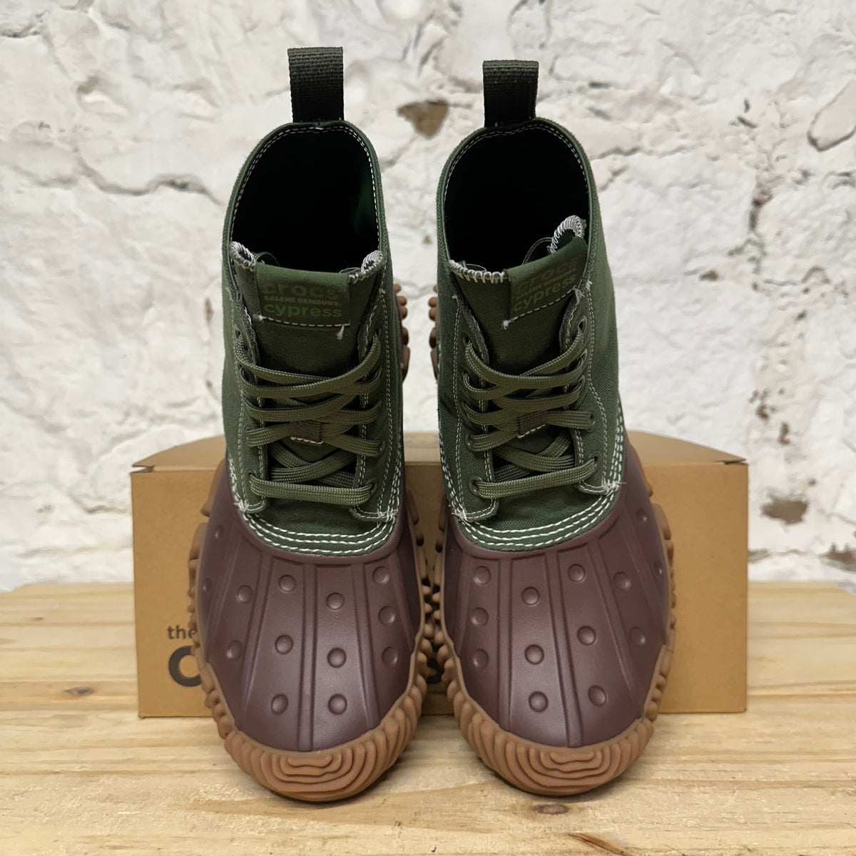 Crocs x Salehe Bembury Green Brown Boot Sz 8