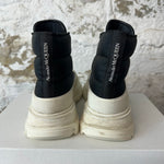 Alexander Mcqueen Padded Tread Black White Sz 5 (37) No Box