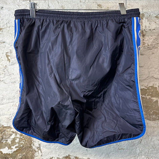 Gucci GG Logo Track Nylon Navy Trunks Sz S (46)