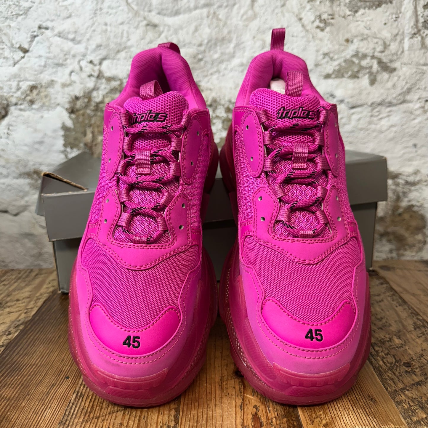 Balenciaga Triple S Pink Sneaker Sz 12 (45)