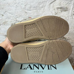 Lanvin Curb Multicolor Lace Gray Tan Sneaker Sz 10 (43)