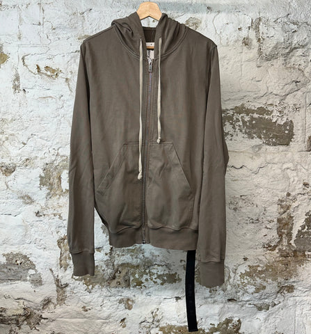 Rick Owens DRKSHDW Zip Up Hoodie Brown Sz M