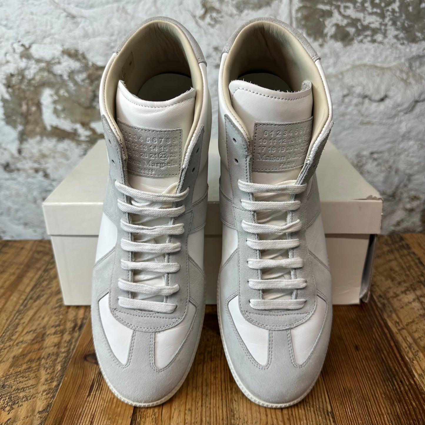 Maison Margiela High Replica White Grey Sneaker Sz 13 (46)