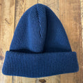 Gucci Ribbed Navy Wool Beanie