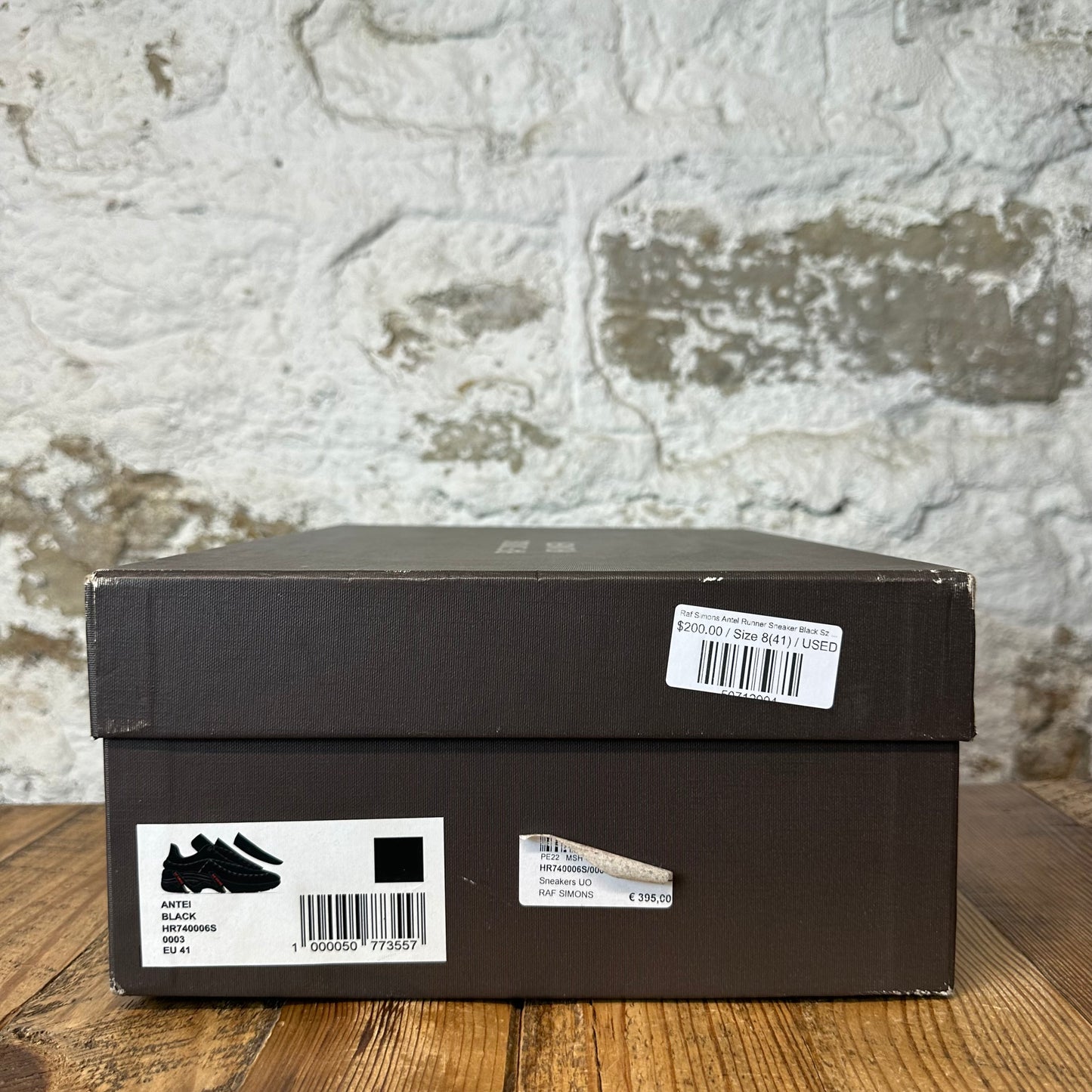 Raf Simons Antel Runner Sneaker Black Sz 8 (41)