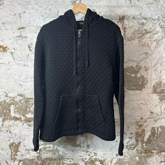 Louis Vuitton Damier Embossed Black Hoodie Sz XL