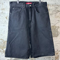 Supreme NY Baggy Jean Shorts Black Sz 30