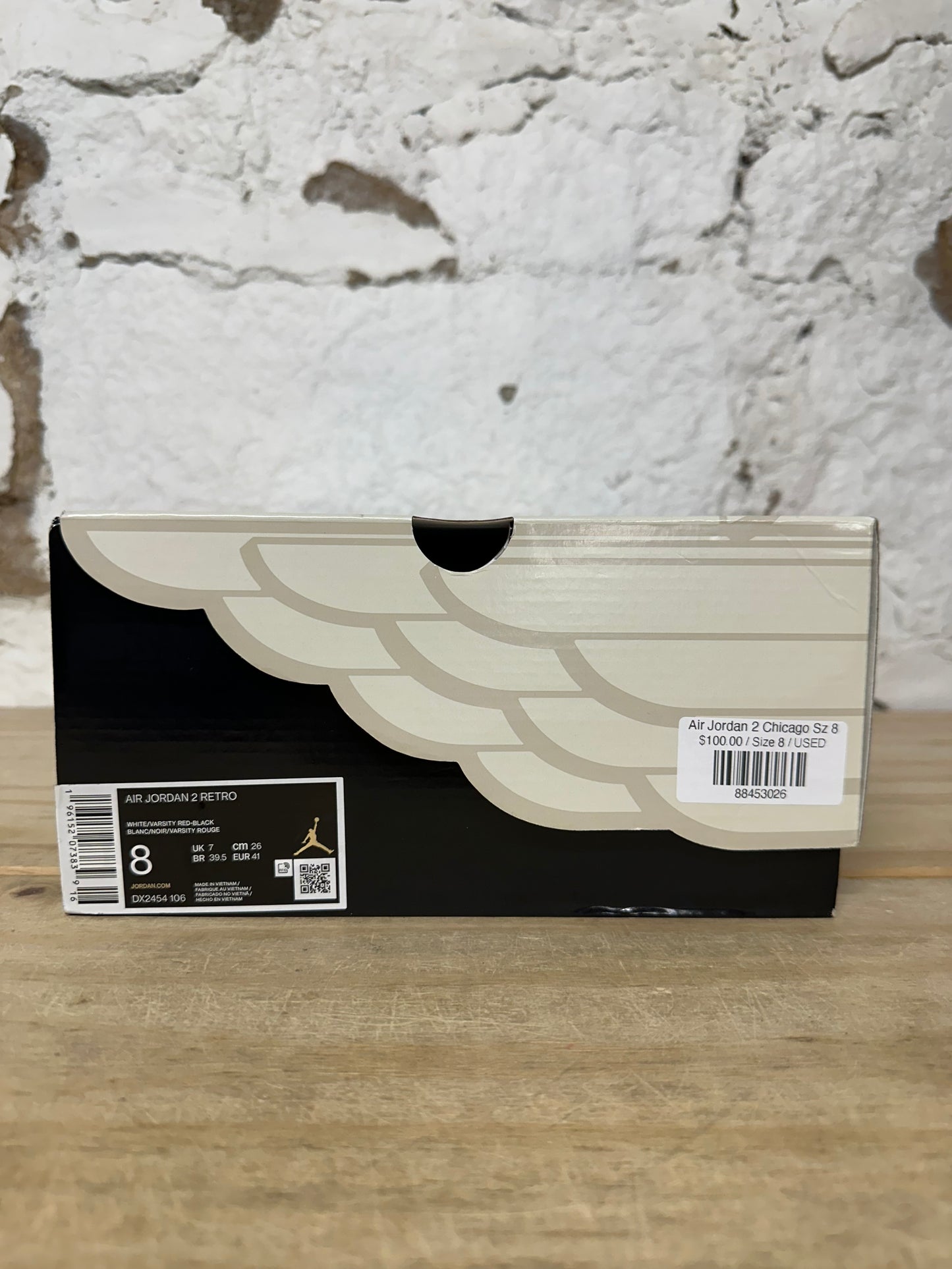 Air Jordan 2 Chicago Sz 8