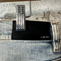 Amiri Washed Blue Flare Denim Jeans Sz 32