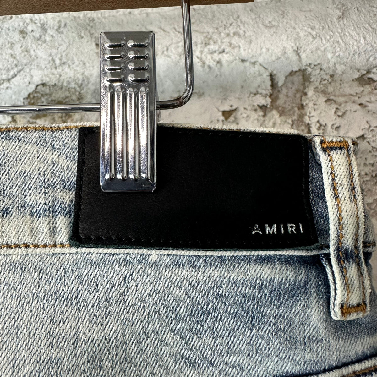 Amiri Washed Blue Flare Denim Jeans Sz 32
