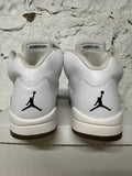 Air Jordan 5 White Metallic Sz 11.5
